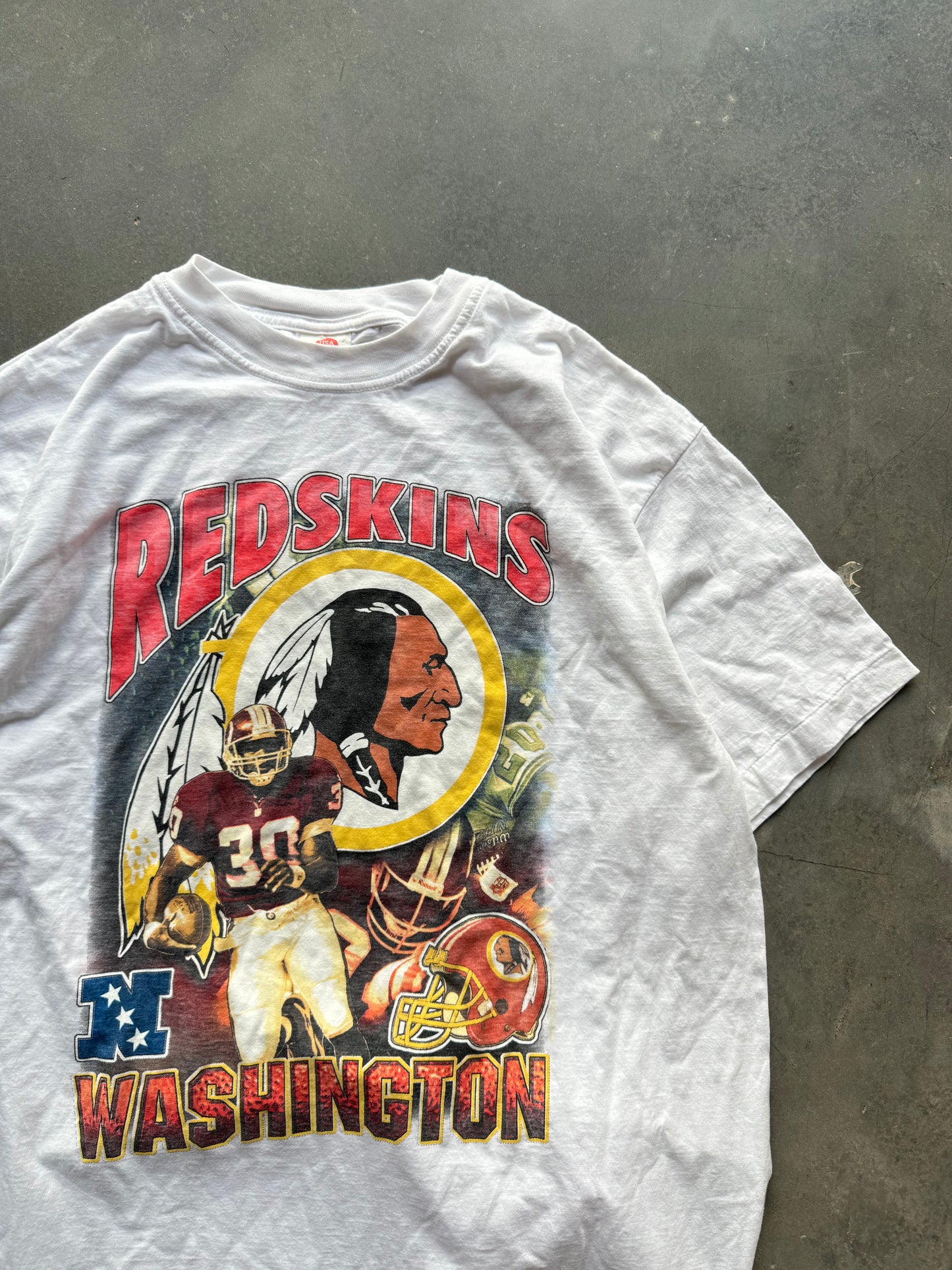 90’s Washington Redskins Rap Tee Style Vintage NFL Tee (XL)