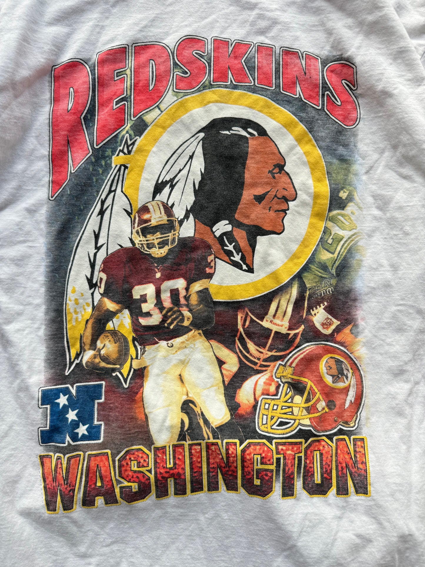 90’s Washington Redskins Rap Tee Style Vintage NFL Tee (XL)