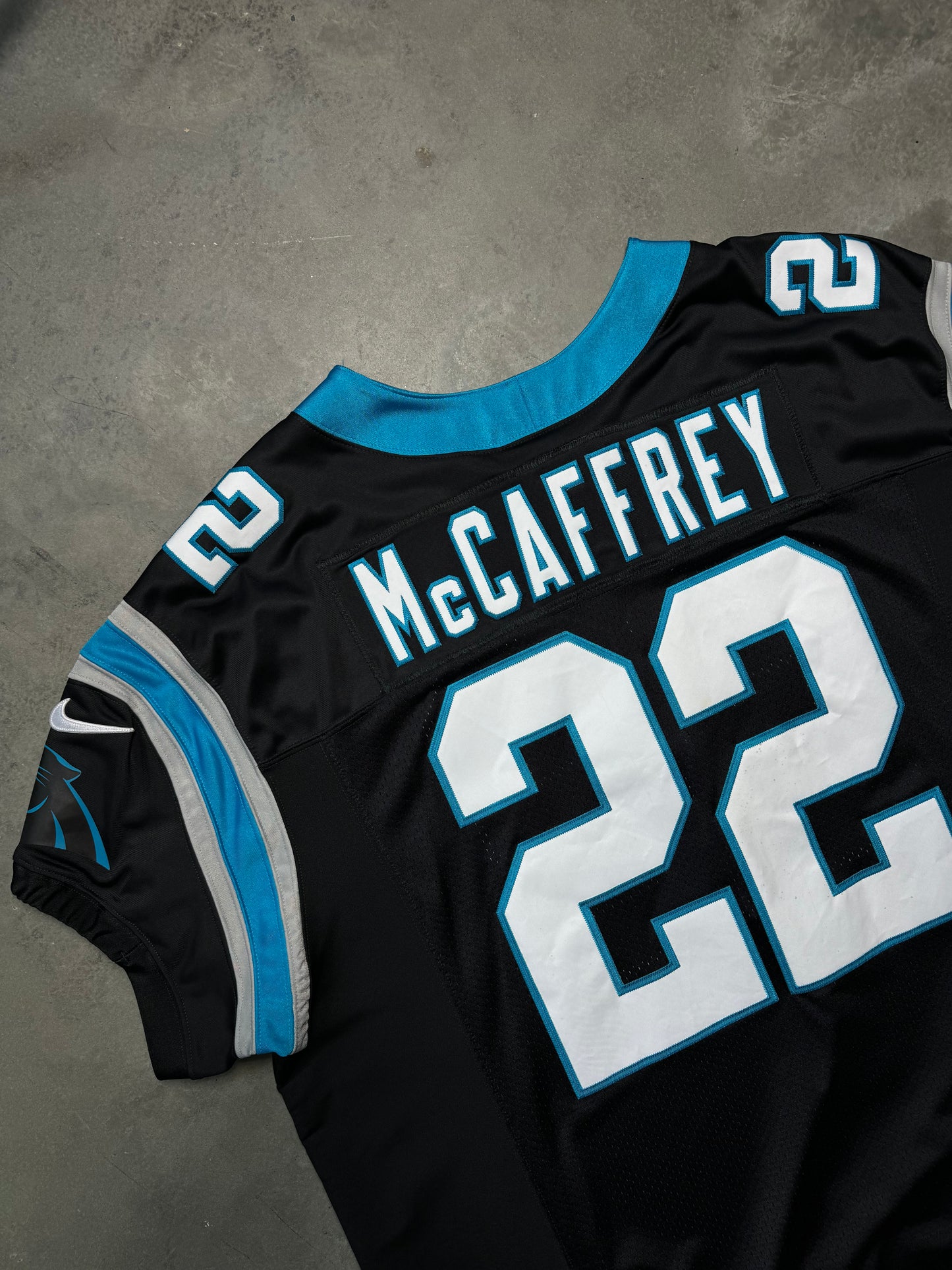 2020 Carolina Panthers Christian McCaffrey Black Nike Vapor FUSE Elite On Field Authentic NFL Jersey (52/XXL)