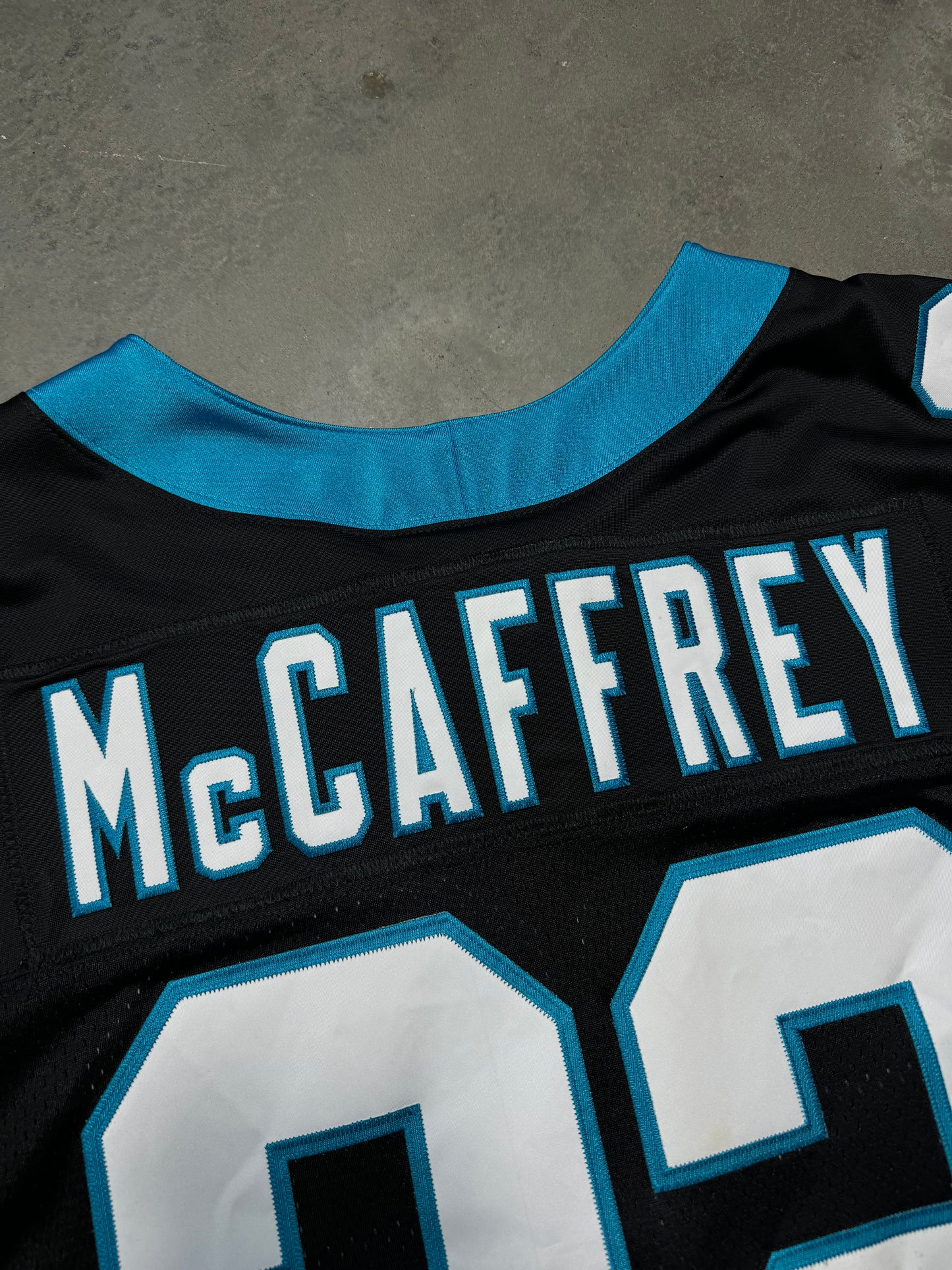 2020 Carolina Panthers Christian McCaffrey Black Nike Vapor FUSE Elite On Field Authentic NFL Jersey (52/XXL)
