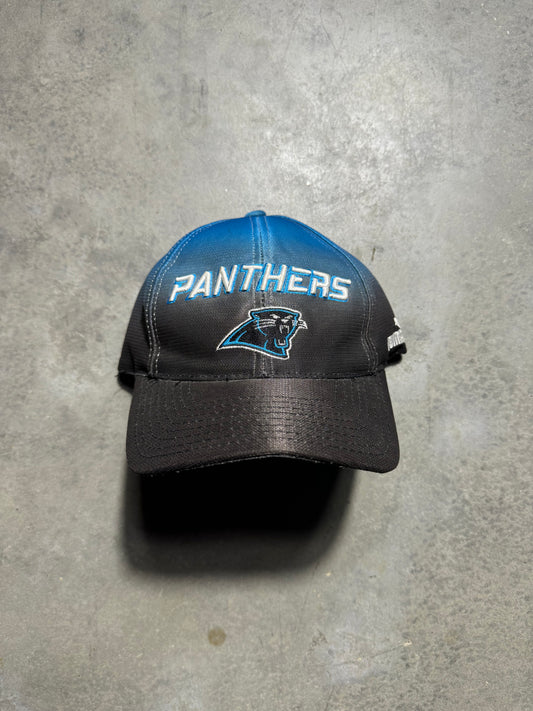 00’s Carolina Panthers Vintage Puma Gradient Fade NFL Strapback Hat (OSFA)