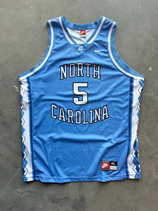 90’s UNC North Carolina Tarheels Ed Cora Vintage Nike Team Sports College Basketball Jersey (XL)