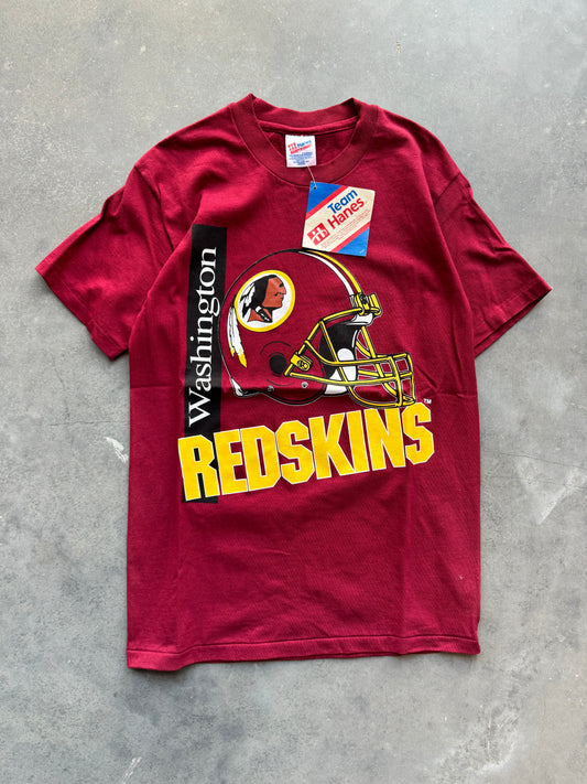 90’s Washington Redskins Vintage Helmet Graphic NFL Tee - Deadstock (Medium)