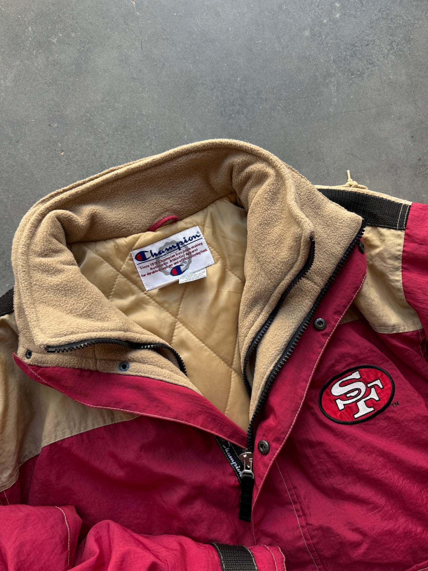 90’s San Francisco 49ers Champions Heavyweight NFL Ski Jacket (XL)