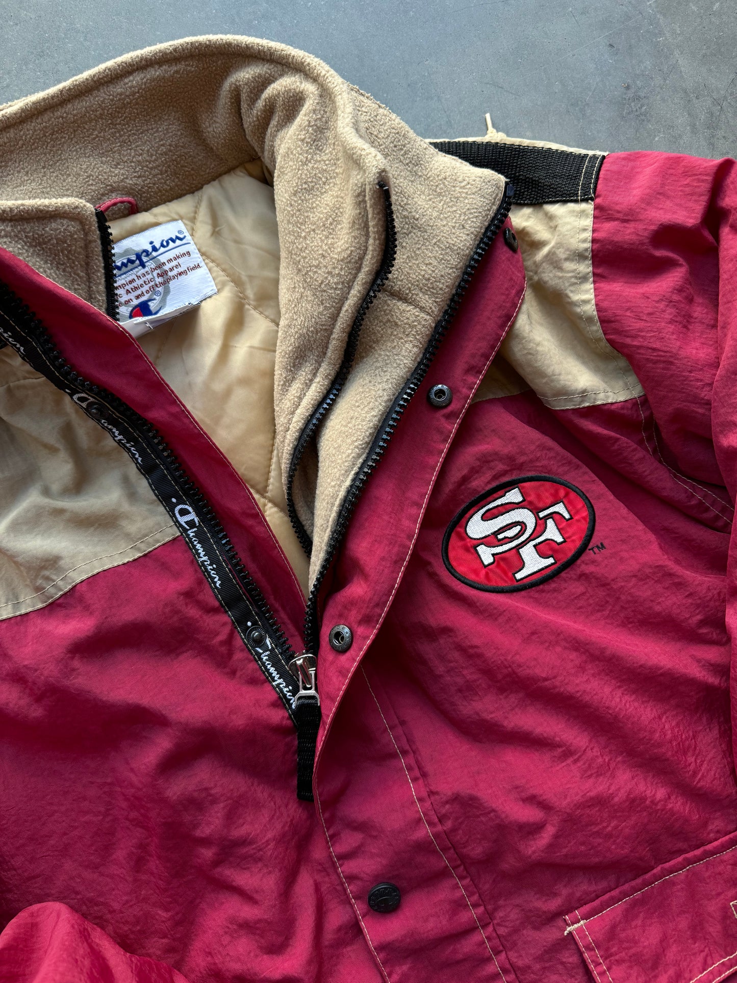 90’s San Francisco 49ers Champions Heavyweight NFL Ski Jacket (XL)