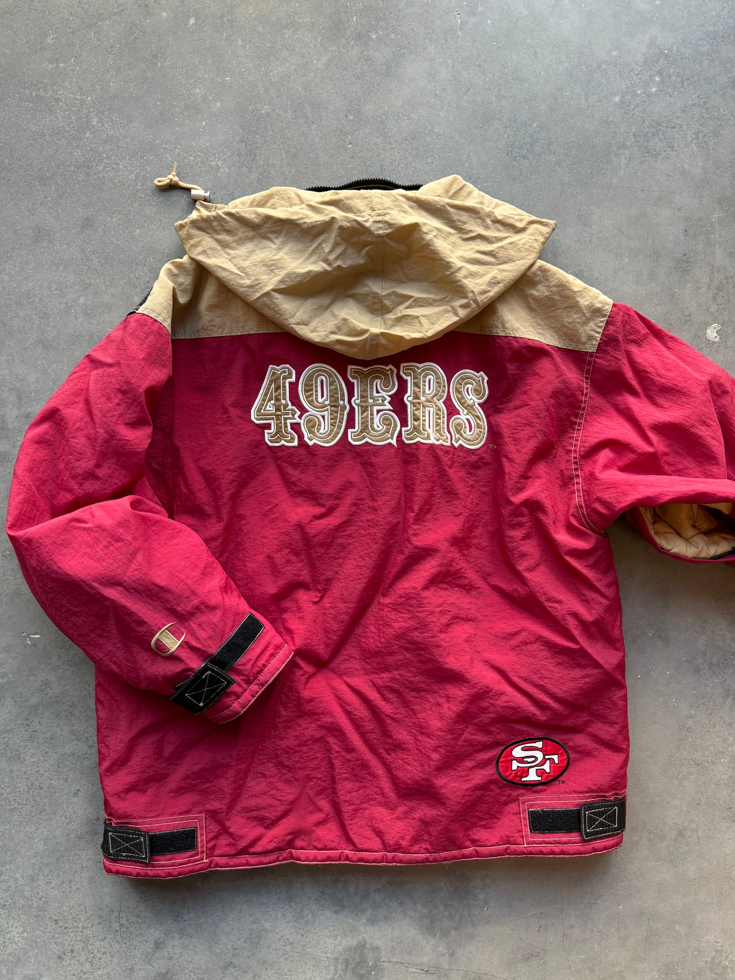 90’s San Francisco 49ers Champions Heavyweight NFL Ski Jacket (XL)