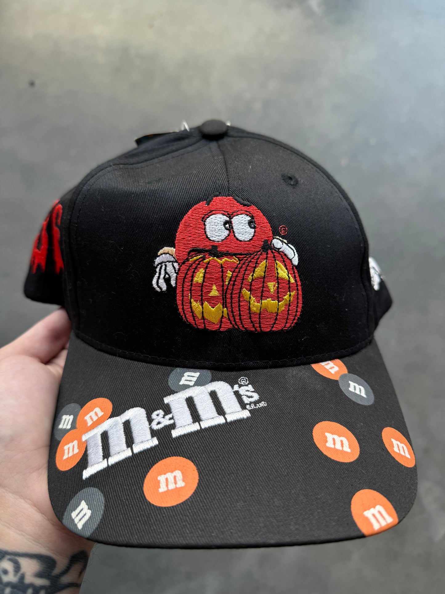 1999 Ken Schrader M&M’s Halloween Vintage NASCAR Racing Snapback Hat - Deadstock (OSFA)