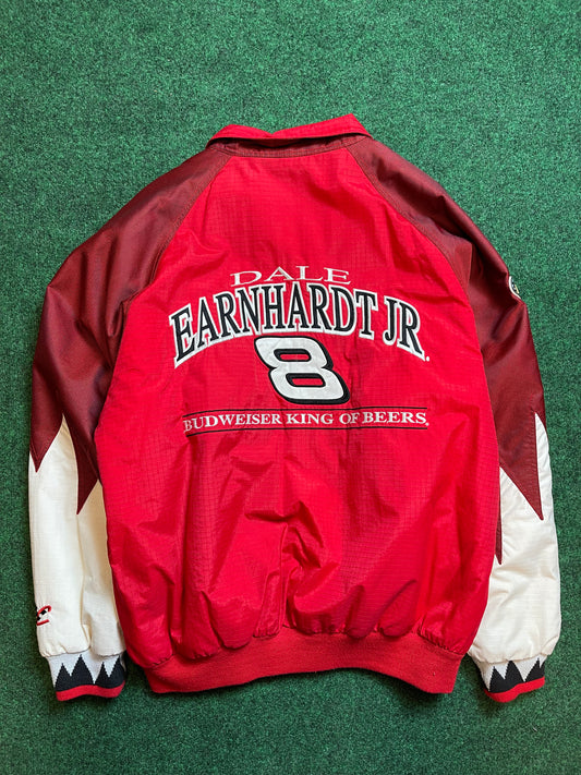 90’s Dale Earnhardt Jr Budweiser Racing Vintage NASCAR Jacket (Large)