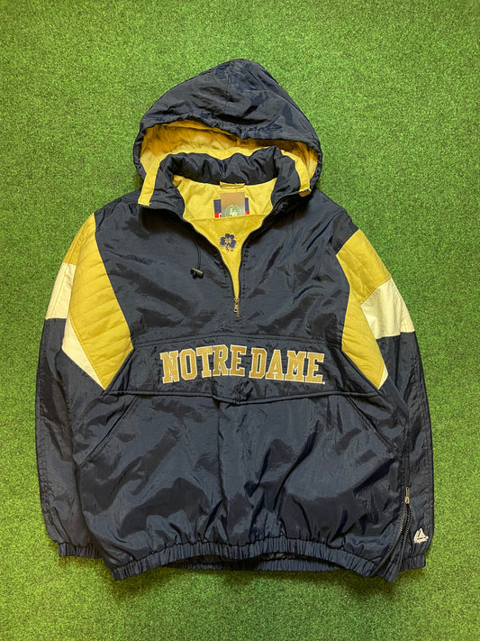 00’s Notre Dame Fighting Irish Vintage Half Zip Pullover (XXL)