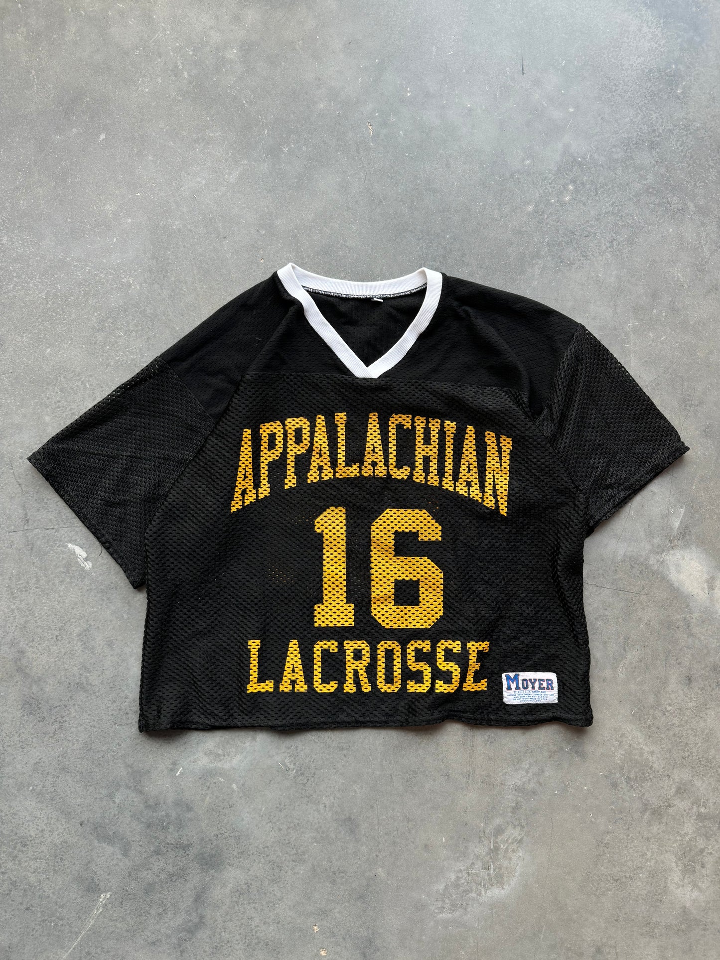 90’s Appalachian State Mountaineers Vintage Mesh Lacrosse Game Worn Jersey (Boxy XL)