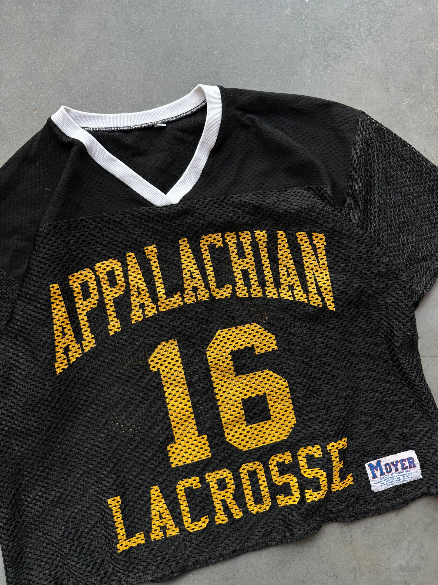 90’s Appalachian State Mountaineers Vintage Mesh Lacrosse Game Worn Jersey (Boxy XL)