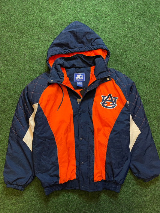 90’s Auburn Tigers Vintage Starter Puffer Jacket (Medium)