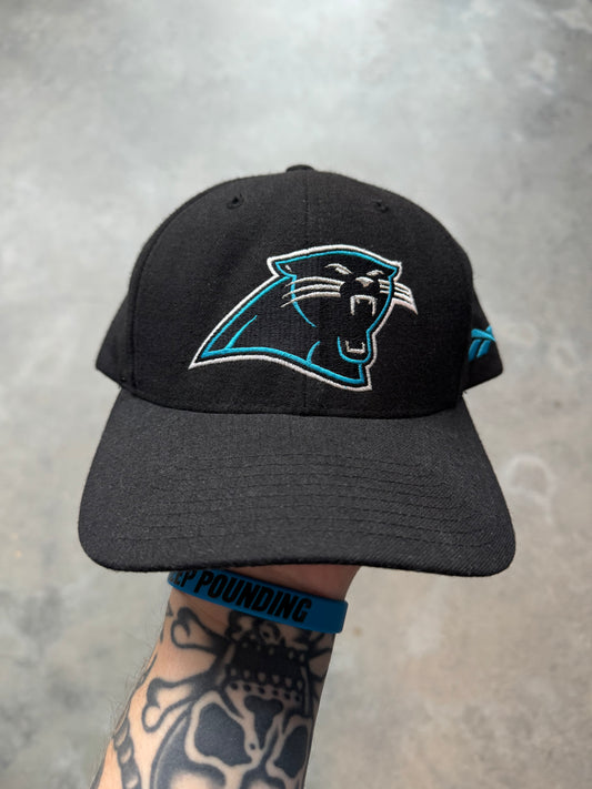 90’s Carolina Panthers Vintage Black Reebok NFL Snapback Hat (OSFA)