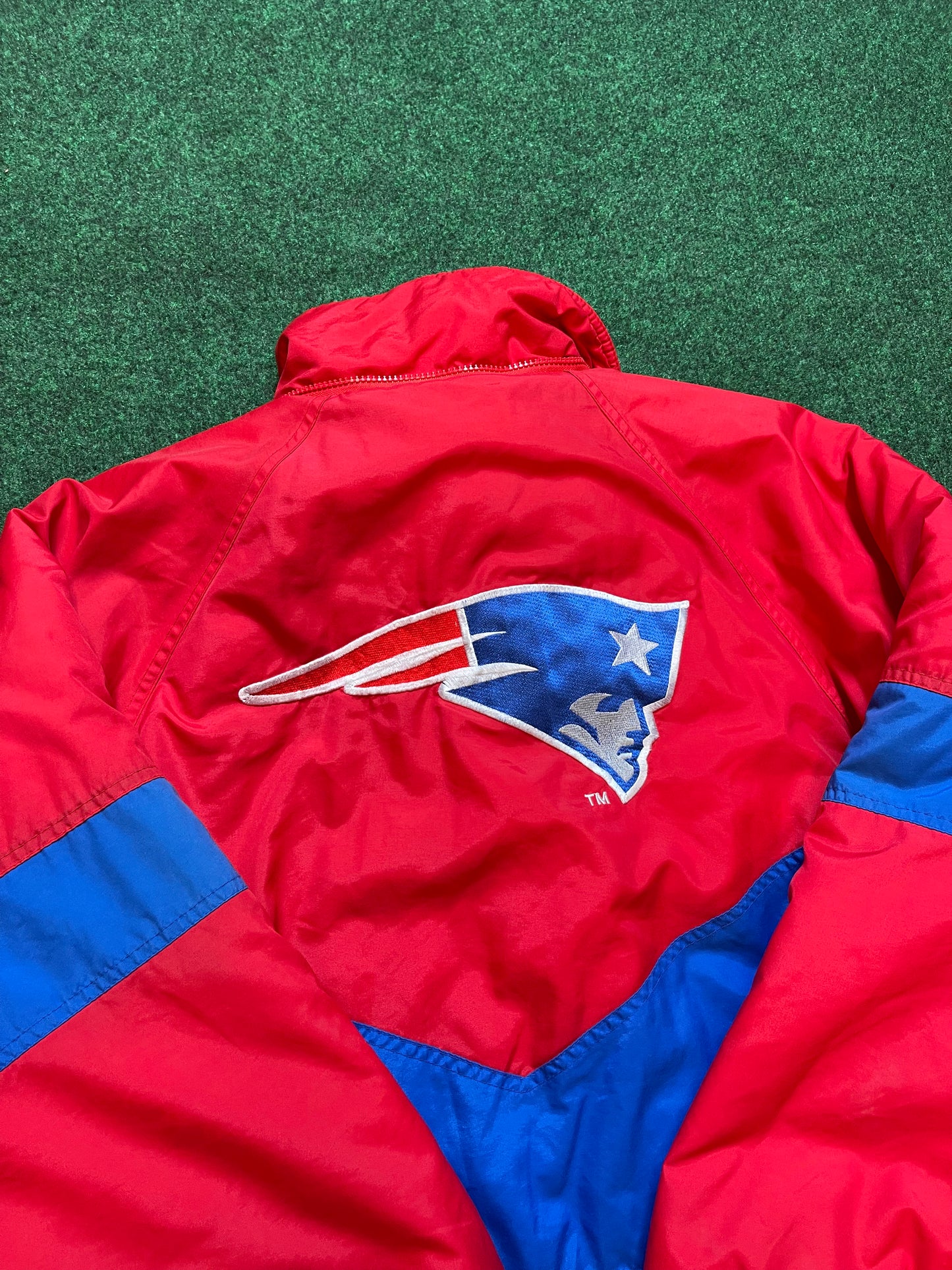 90’s New England Patriots Vintage NFL Trench Jacket (XL)