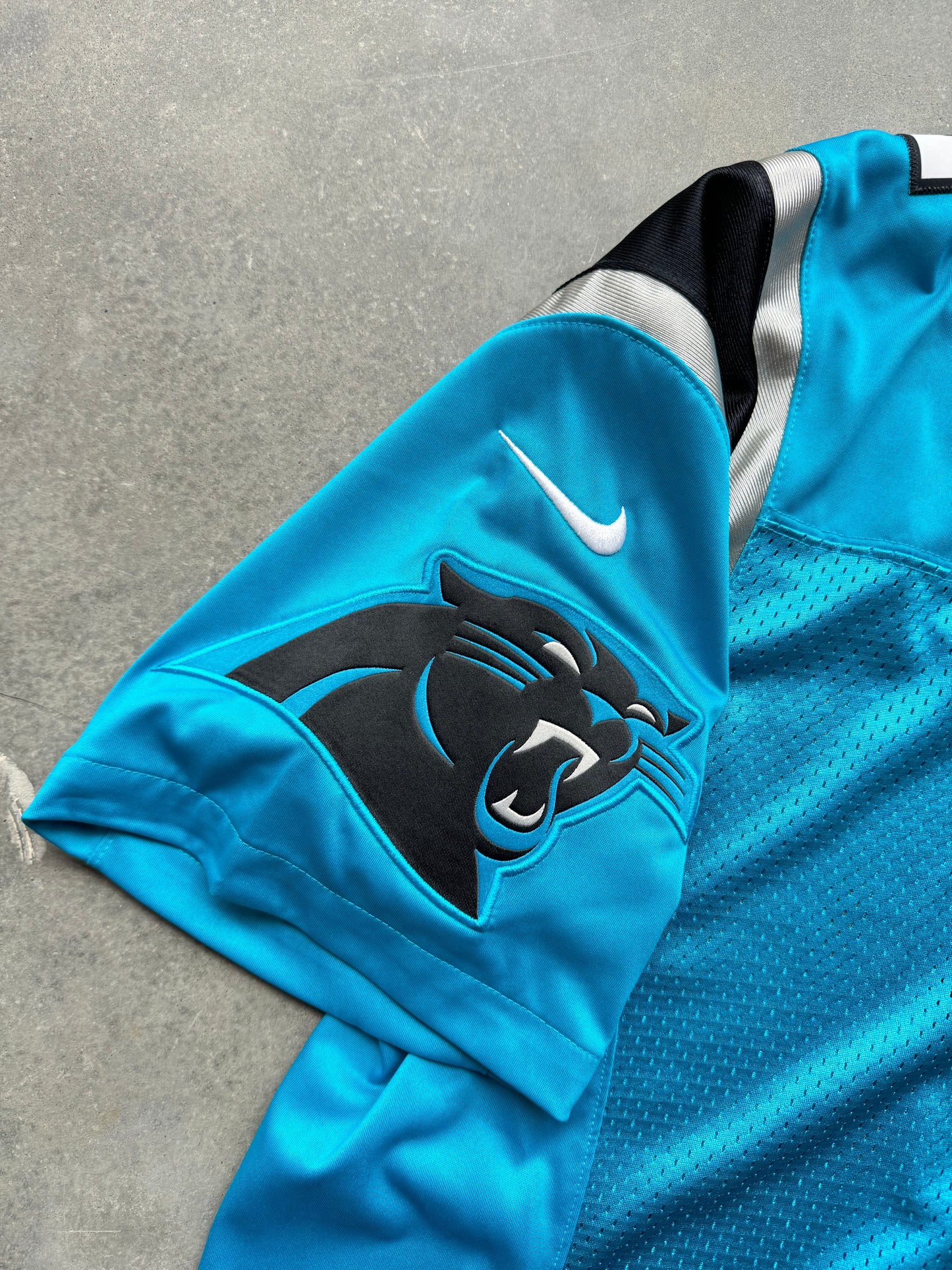 2017 Carolina Panthers Cam Newton Nike Blue Alternate Limited Authentic Stitched NFL Jersey (XL)