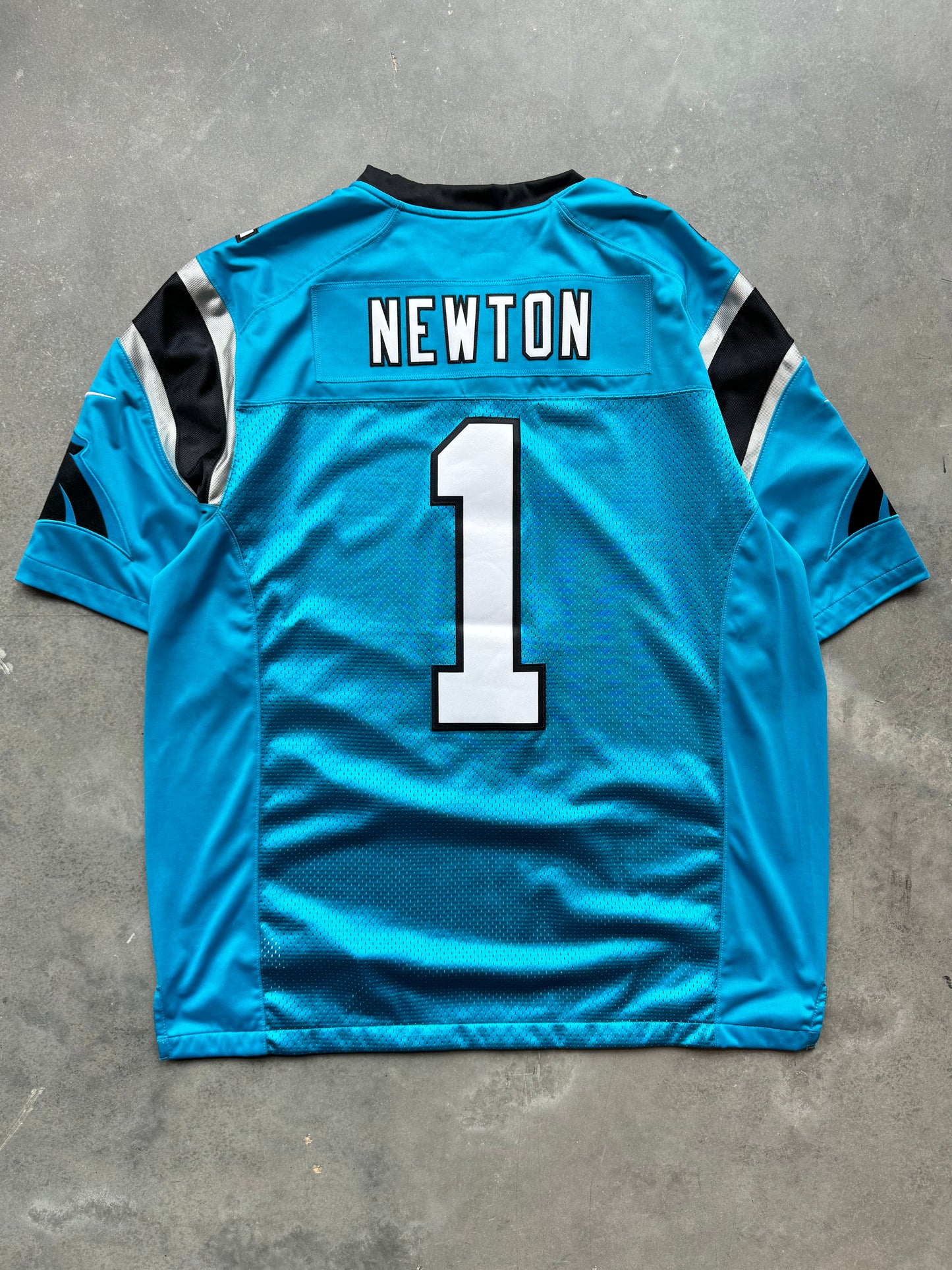 2017 Carolina Panthers Cam Newton Nike Blue Alternate Limited Authentic Stitched NFL Jersey (XL)