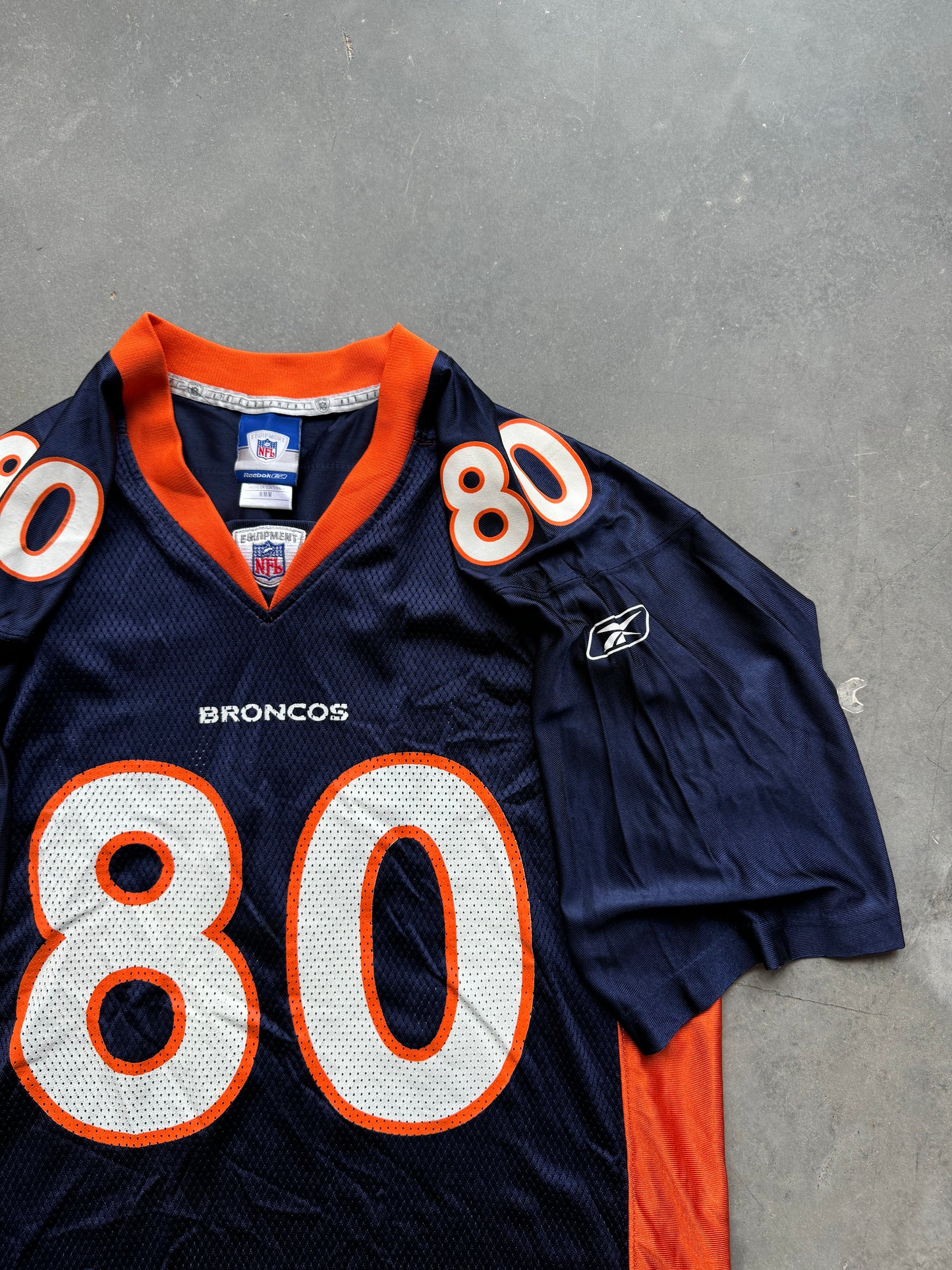 00’s Denver Broncos Rod Smith Vintage Reebok Navy NFL Jersey (Medium)