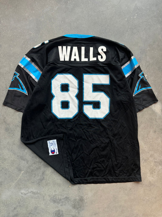 90’s Carolina Panthers Wesley Walls Vintage Black Champion NFL Jersey (52/XXL)