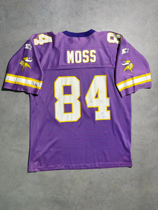 1998 Minnesota Vikings Randy Moss Vintage Purple Sun Faded Starter NFL Jersey (52/XL)