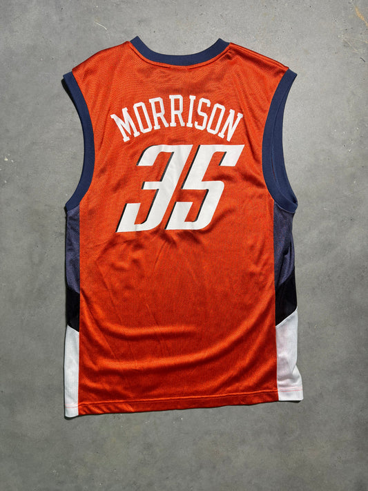 2007 Charlotte Bobcats Adam Morrison Vintage Orange Reebok NBA Jersey (Medium)
