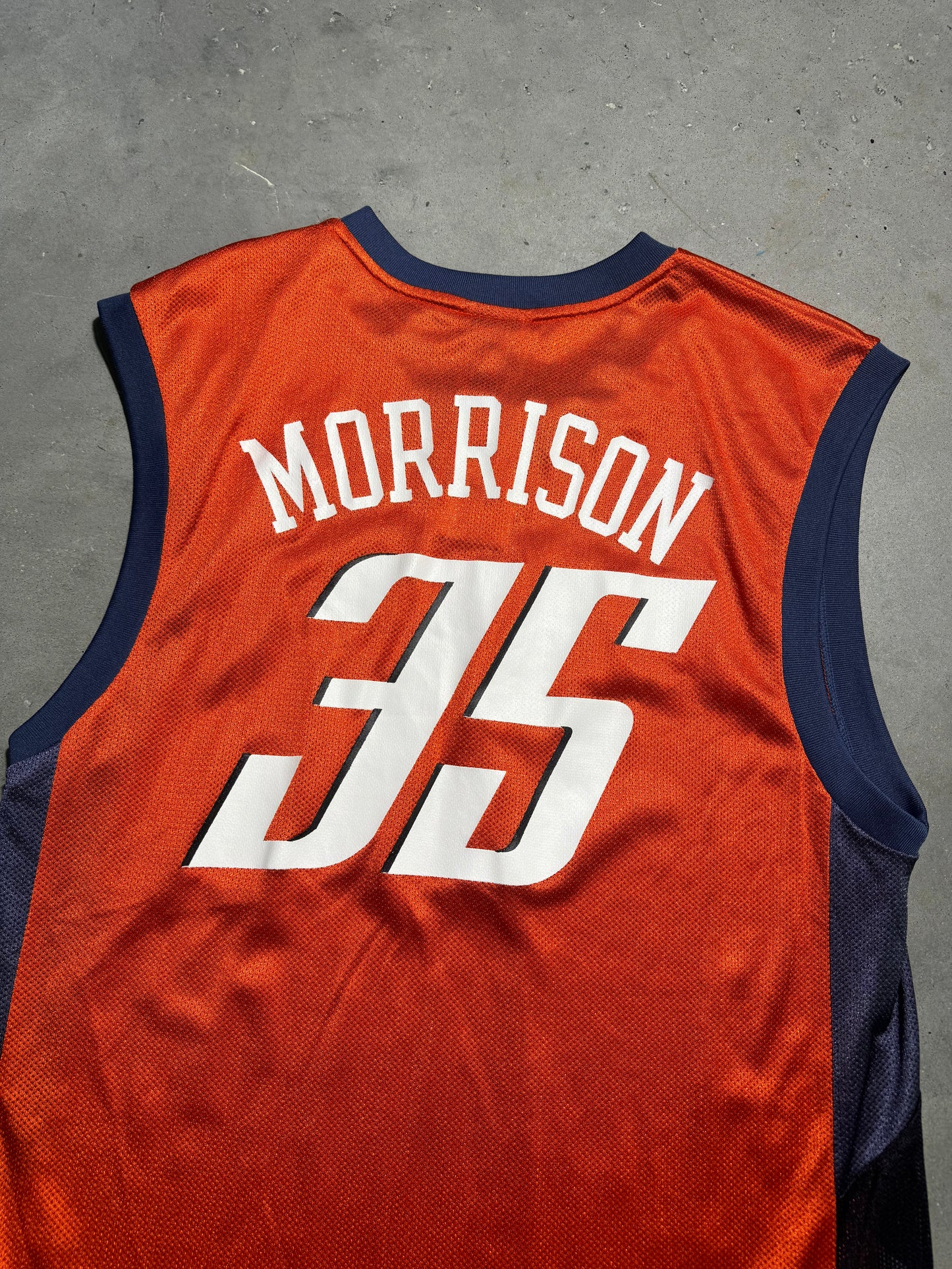 2007 Charlotte Bobcats Adam Morrison Vintage Orange Reebok NBA Jersey (Medium)