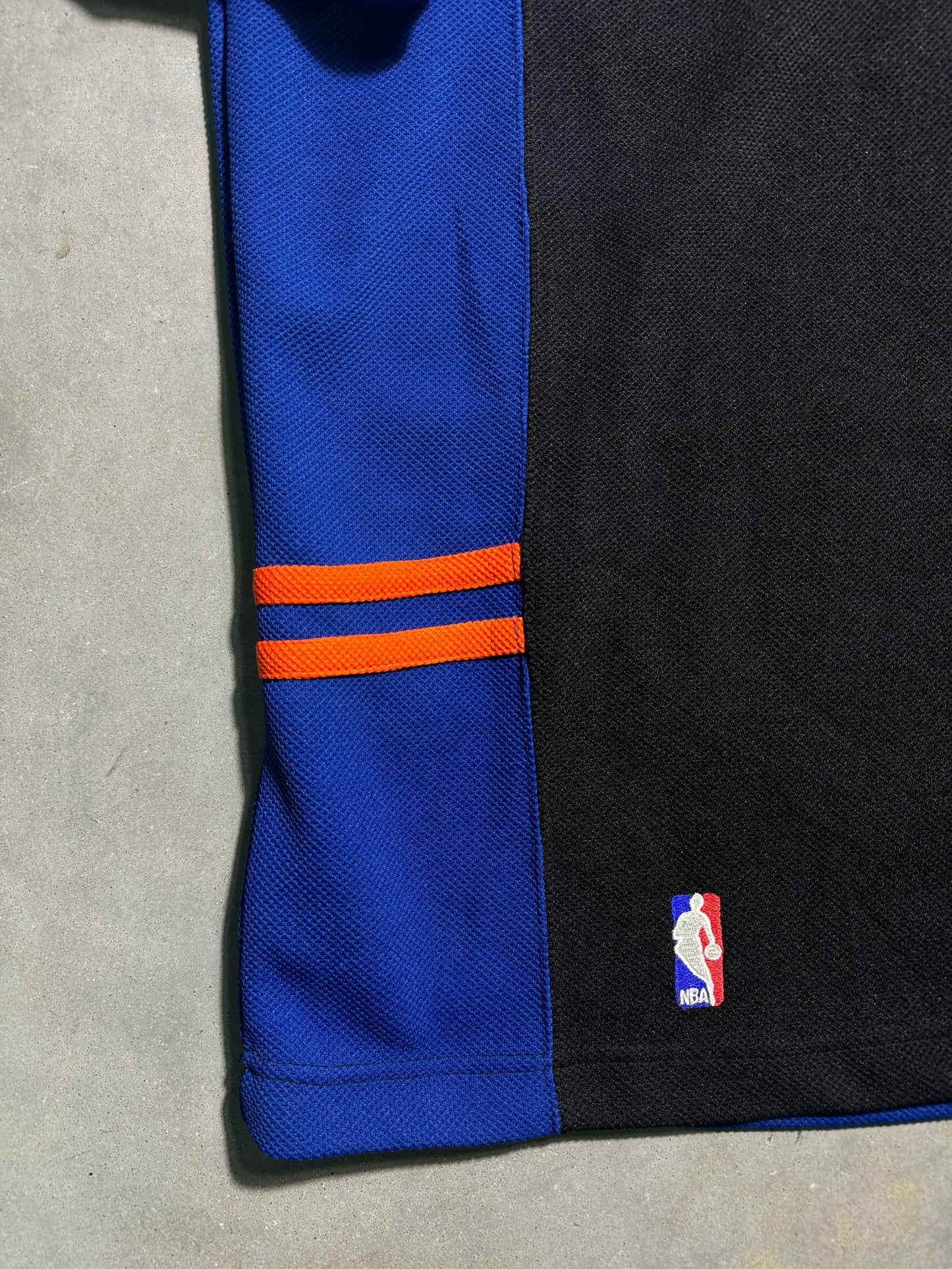 1997/98 New York Knicks Vintage Starter Heavyweight Button Snap Pullover NBA Shooting Warm Up Shirt - Deadstock (48/Large)