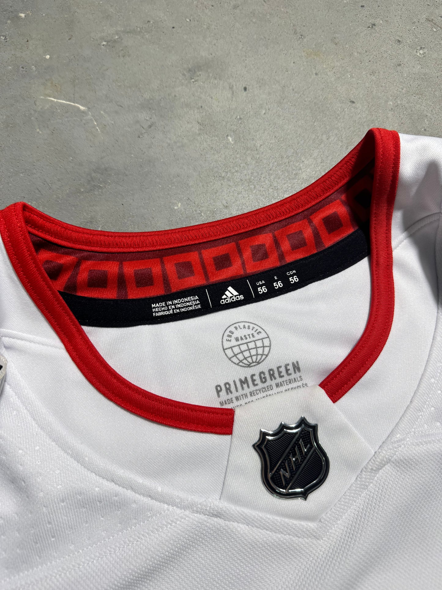 2020’s Carolina Hurricanes White “CANES” Adidas Authentic Fully Embroidered NHL Hockey Pro Jersey (56/XXL)