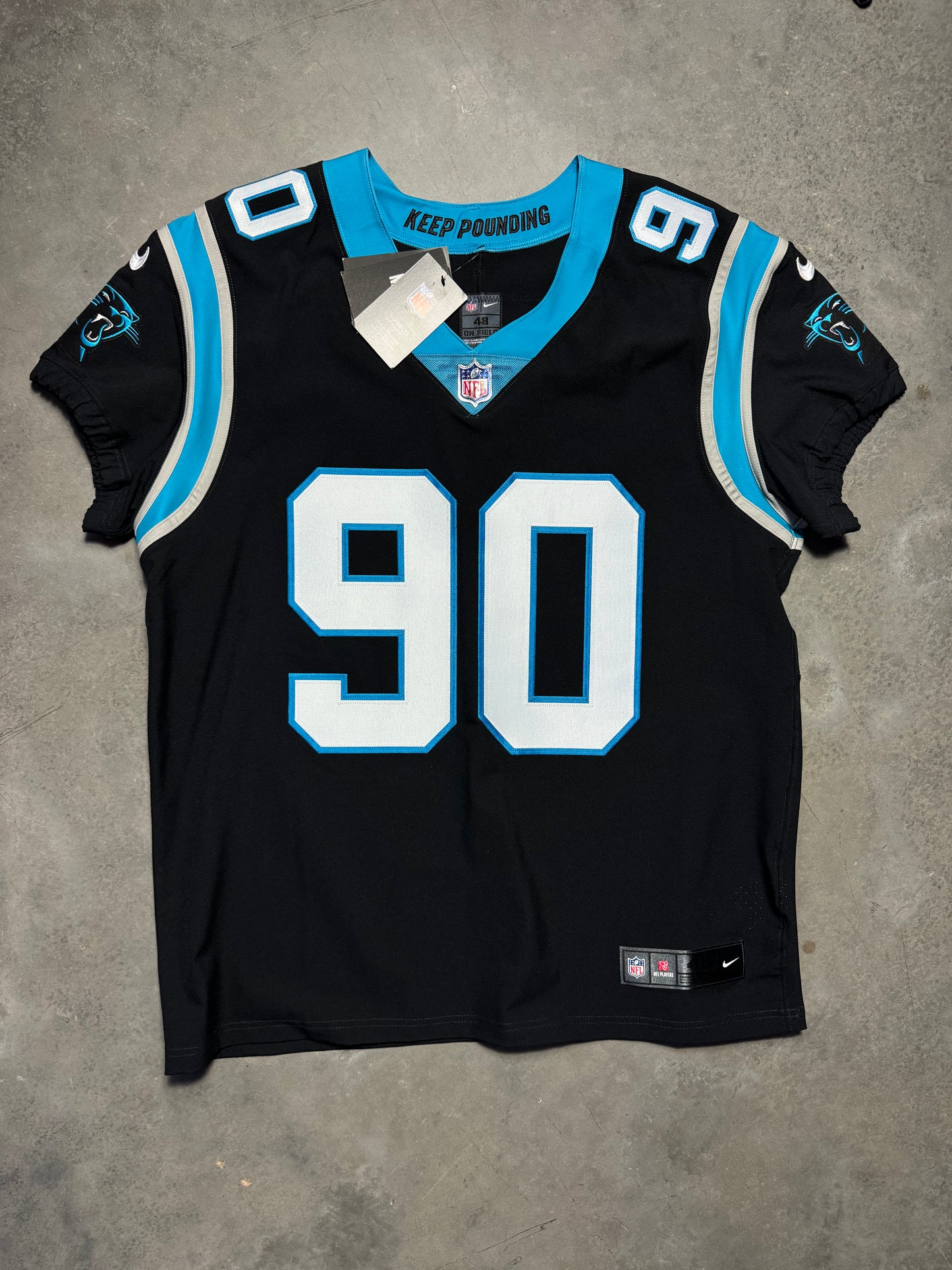 Carolina Panthers Julius Peppers Black Nike Vapor FUSE Elite On Field Authentic Stitched NFL Jersey - Deadstock (48/XL)