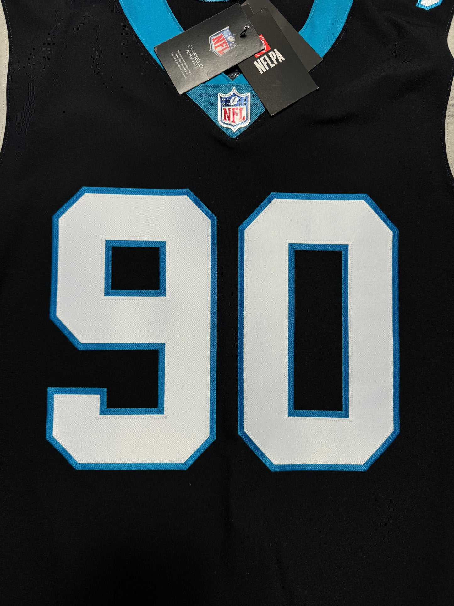Carolina Panthers Julius Peppers Black Nike Vapor FUSE Elite On Field Authentic Stitched NFL Jersey - Deadstock (48/XL)
