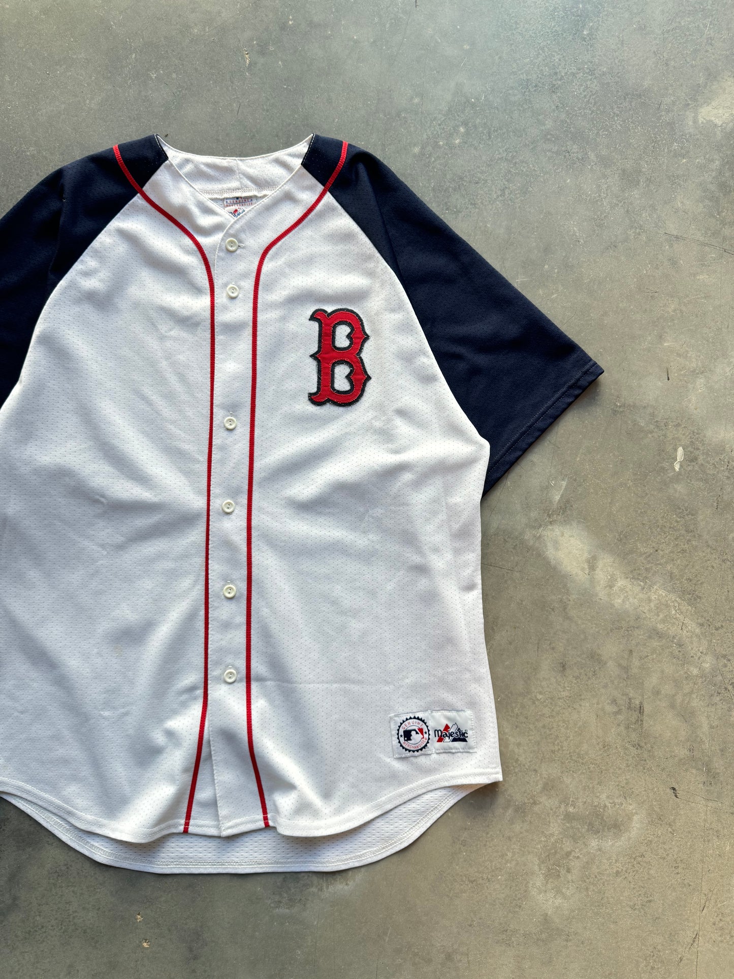 00’s Boston Red Sox Vintage Majestic Batting Practice MLB Jersey (XL)