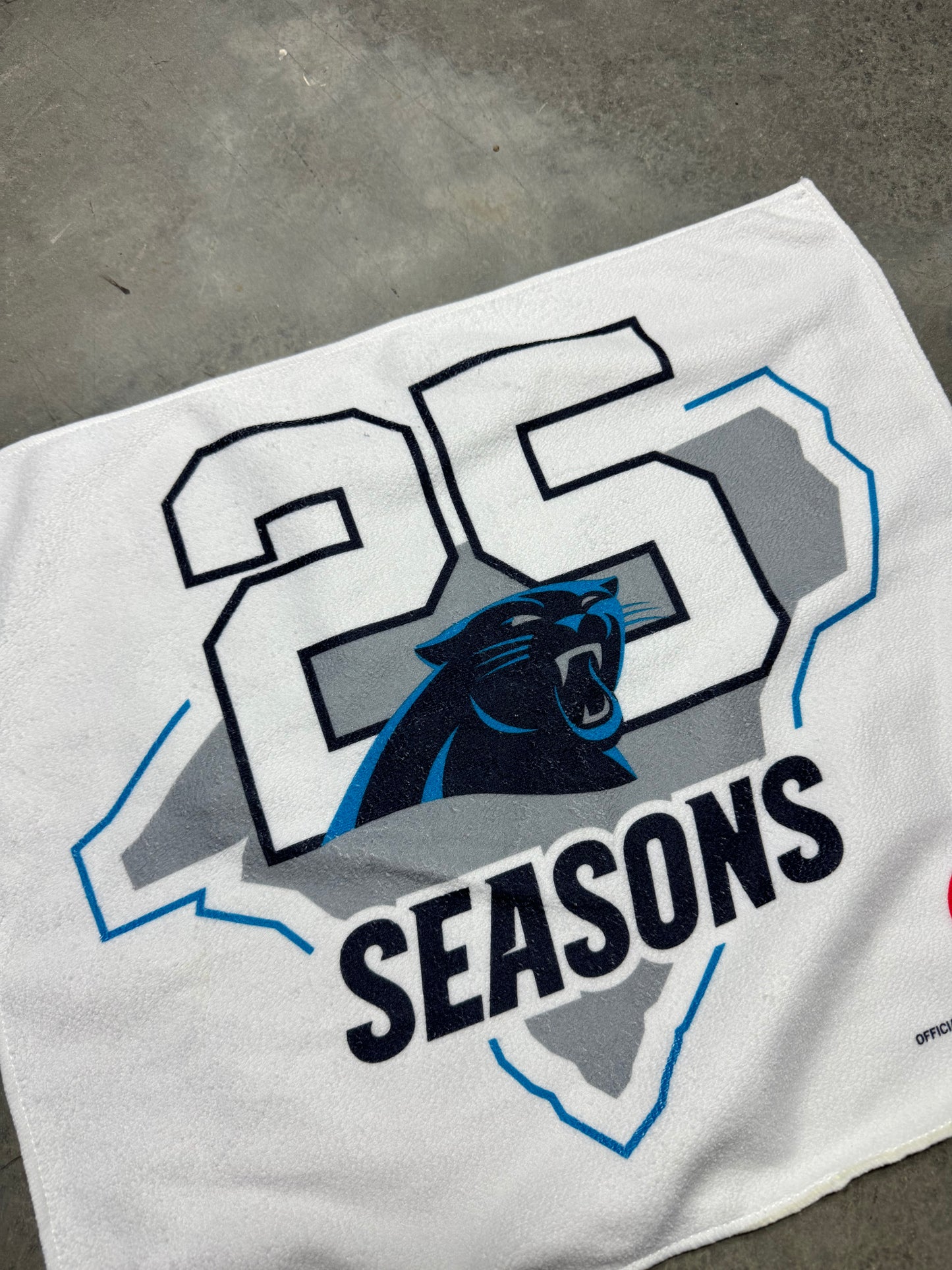 2019 Carolina Panthers x Coca-Cola 25th Season Logo Fan Towel