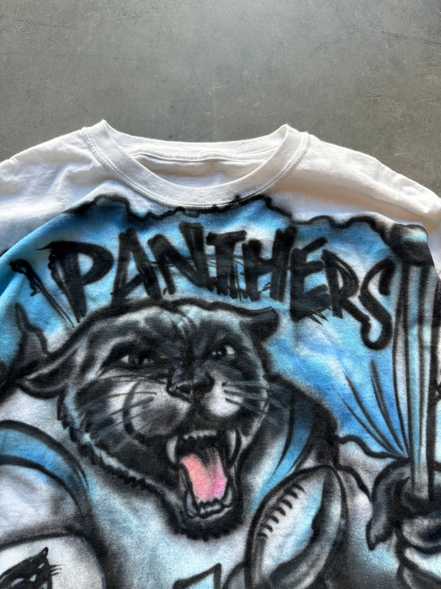 2016 Carolina Panthers Super Bowl 50 Airbrushed Sir Purr NFL Tee (XL)