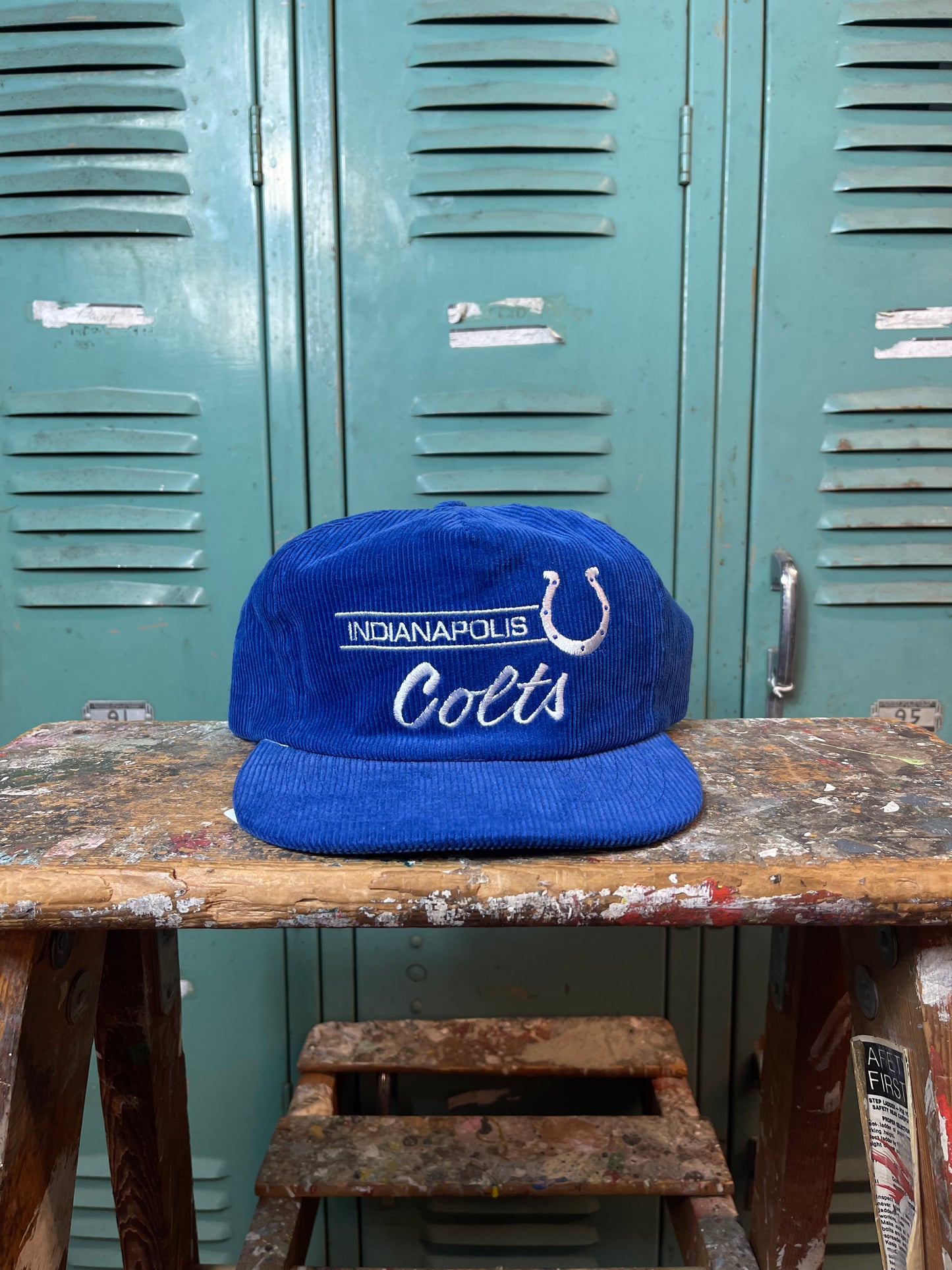 90s Indianapolis Colts Corduroy NFL Script Hat