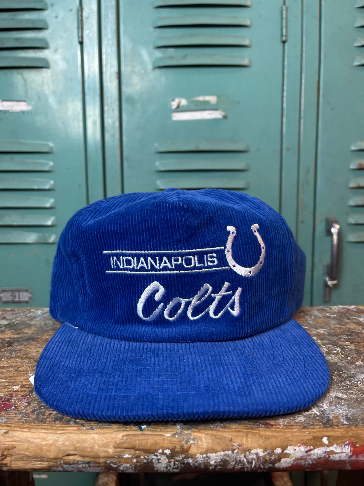 90s Indianapolis Colts Corduroy NFL Script Hat