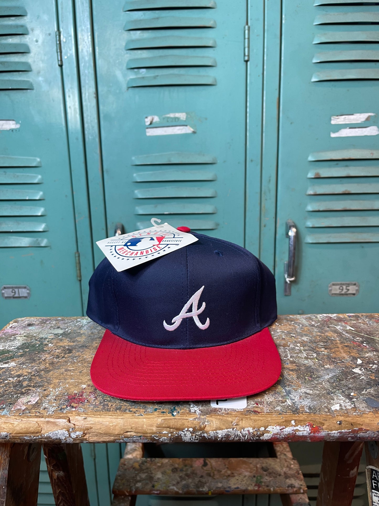 90’s Atlanta Braves Vintage MLB Snapback Hat - Deadstock (OSFA)