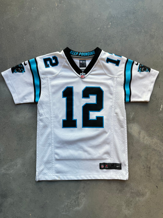 2018 Carolina Panthers D.J. Moore White Nike Rookie Season NFL Jersey (Youth Medium)