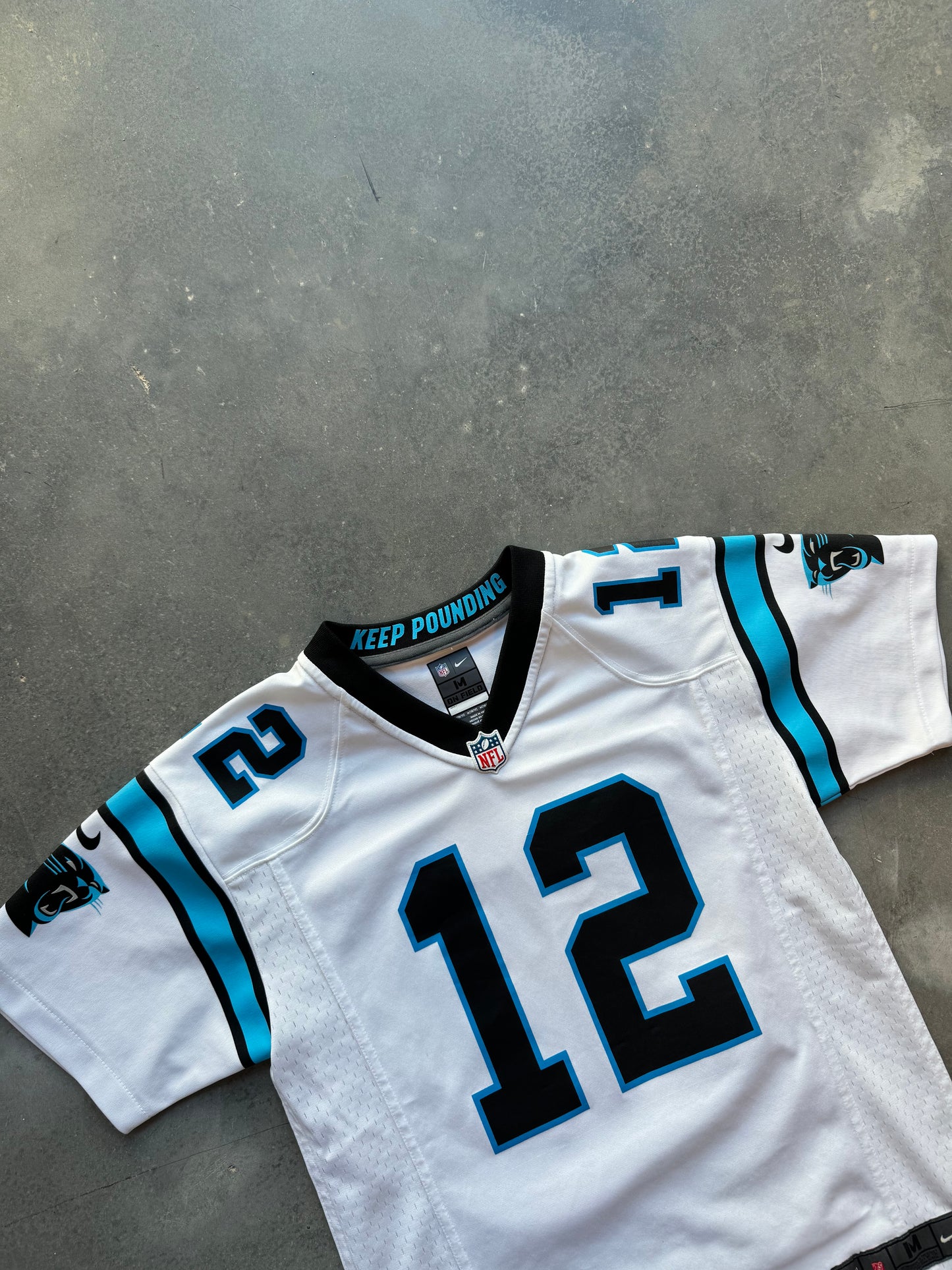 2018 Carolina Panthers D.J. Moore White Nike Rookie Season NFL Jersey (Youth Medium)