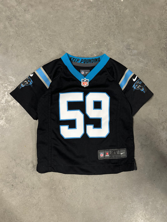 2015 Carolina Panthers Luke Kuechly Black Nike NFL Jersey (2T)