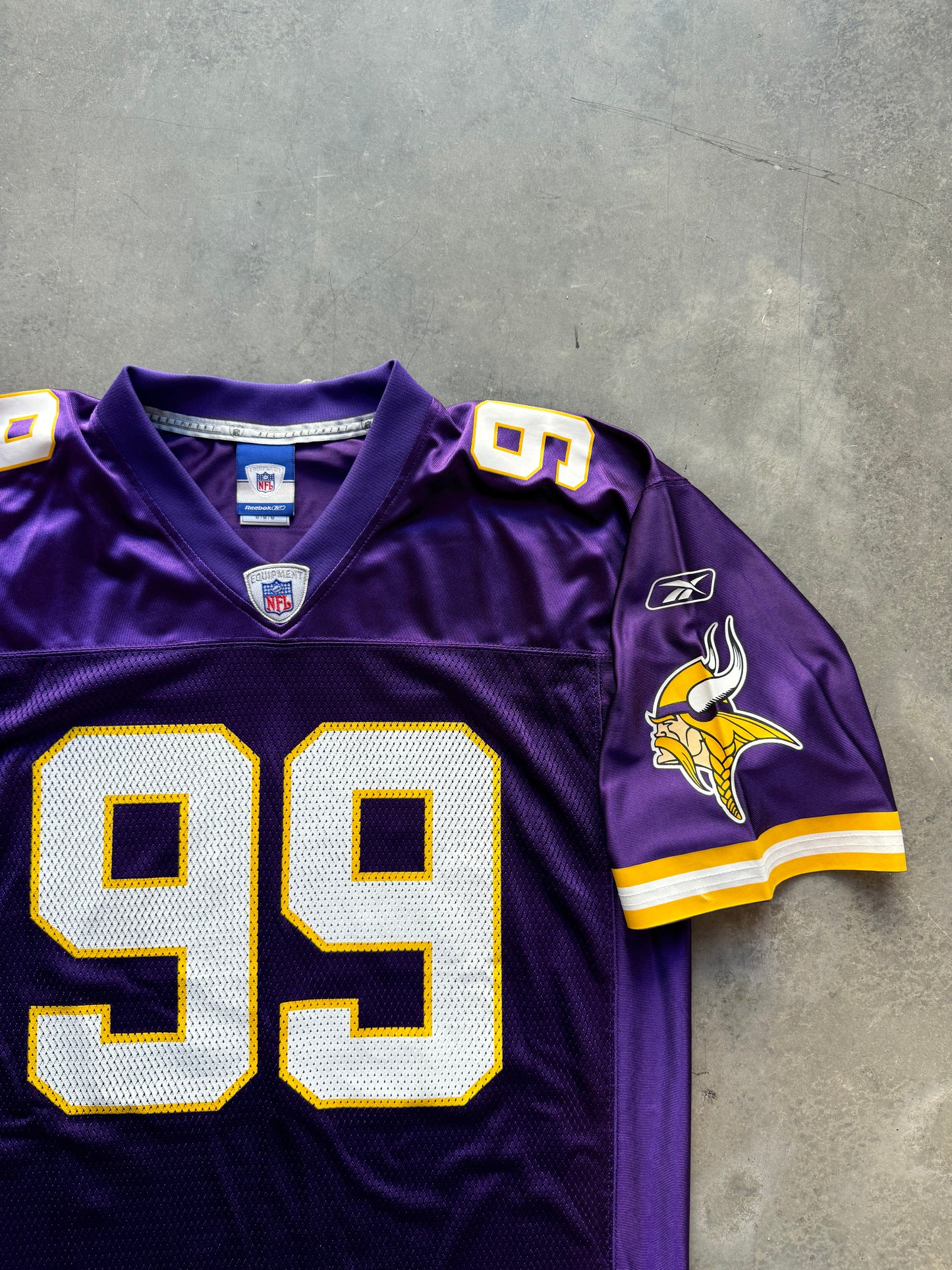 00’s Minnesota Vikings Chris Hovan Vintage Purple Reebok NFL Jersey - Deadstock (Medium)