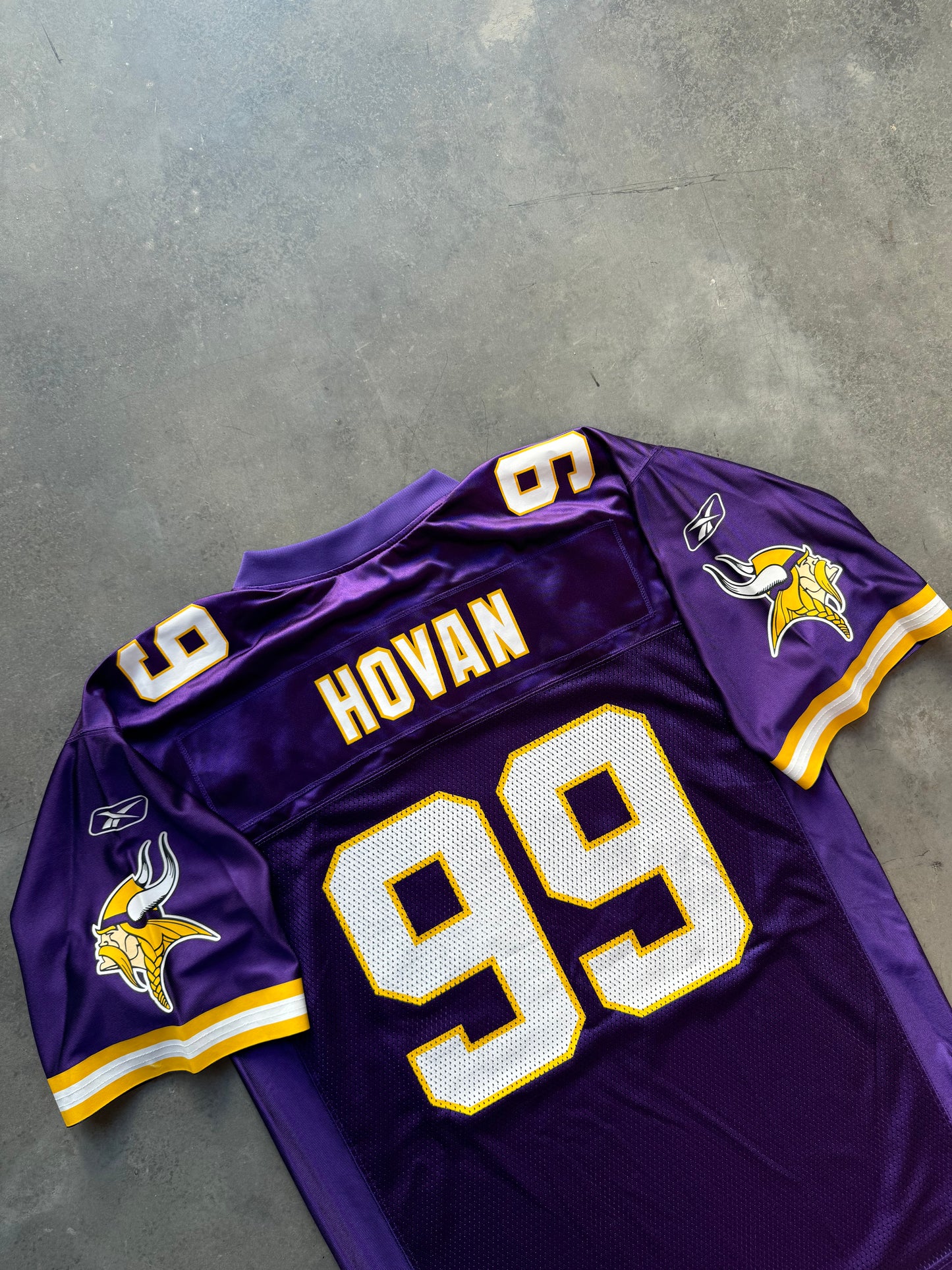 00’s Minnesota Vikings Chris Hovan Vintage Purple Reebok NFL Jersey - Deadstock (Medium)