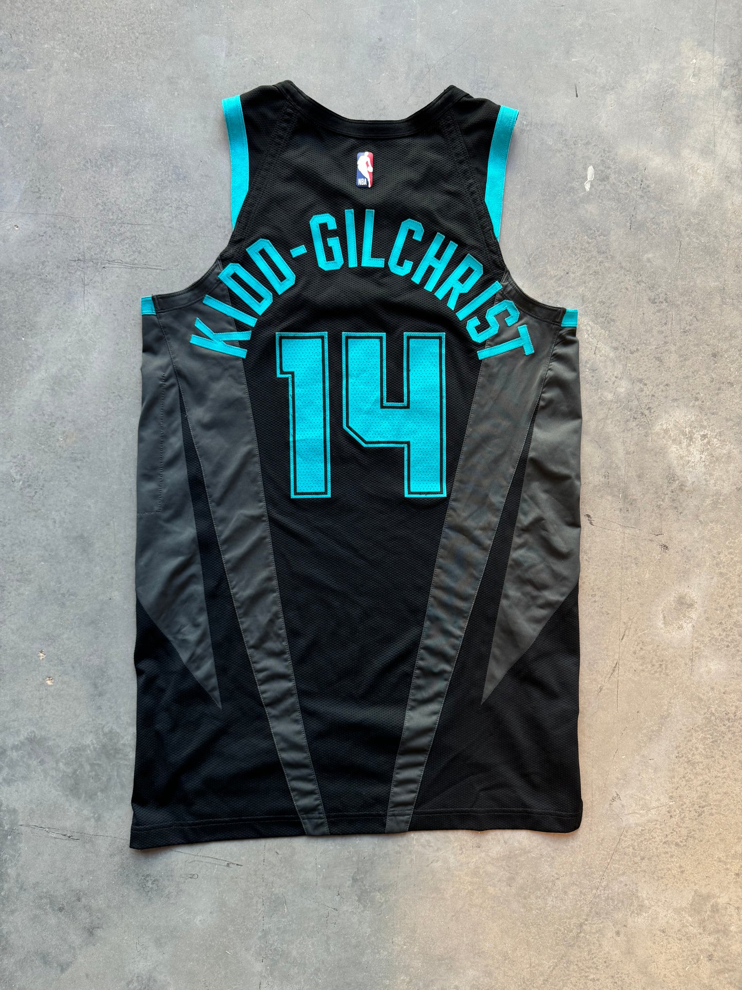 2018/2019 Charlotte Hornets Michael Kidd-Gilchrist Team Issued Pro Cut Jordan Brand Buzz City City of Flight Alternate NBA Jersey (46/Large)