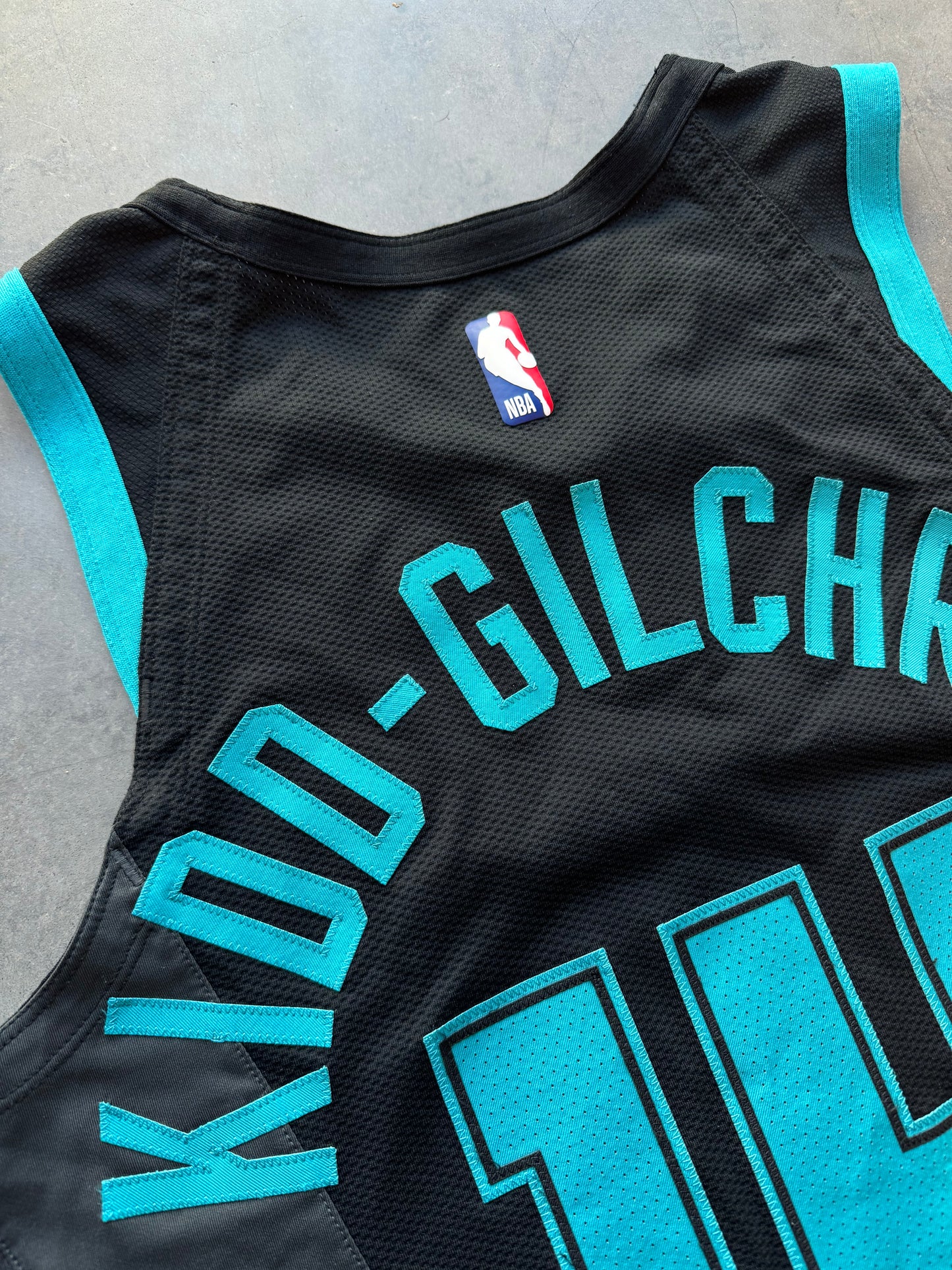 2018/2019 Charlotte Hornets Michael Kidd-Gilchrist Team Issued Pro Cut Jordan Brand Buzz City City of Flight Alternate NBA Jersey (46/Large)