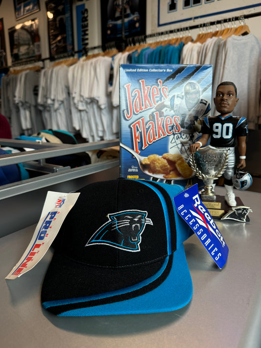 90’s Carolina Panthers Vintage Colorblocked Reebok Pro Line NFL Snapback Hat - Deadstock (OSFA)