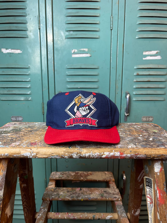 1993 Atlanta Braves x Bugs Bunny Looney Tunes Vintage MLB Snapback Hat (OSFA)