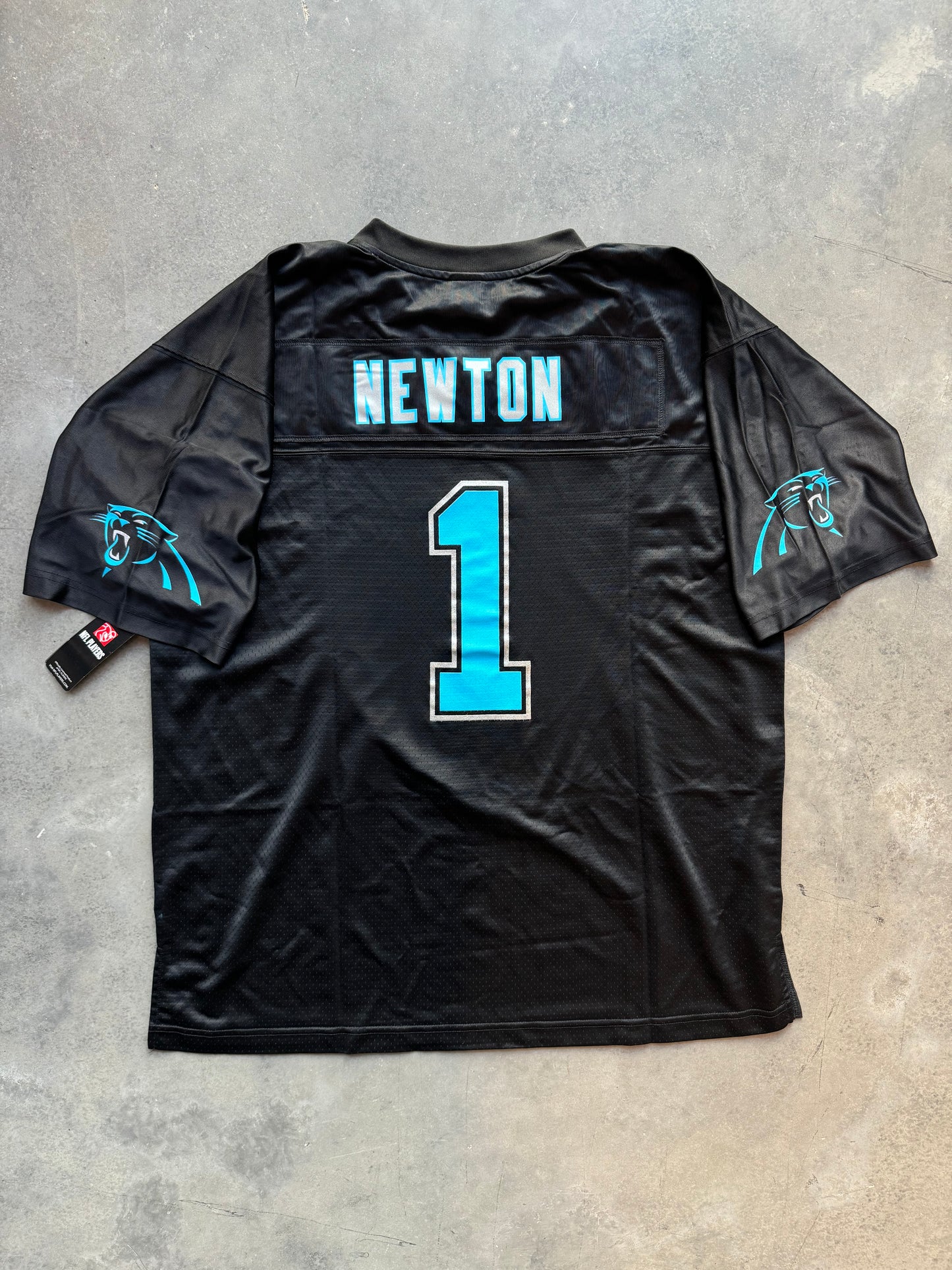 2012 Carolina Panthers Cam Newton Black/Blue NFL Pro Line Jersey - Deadstock (XL)