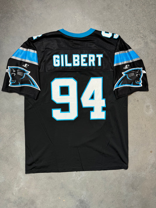 90’s Carolina Panthers Sean Gilbert Vintage Black Logo Athletic NFL Jersey - Deadstock (Large)