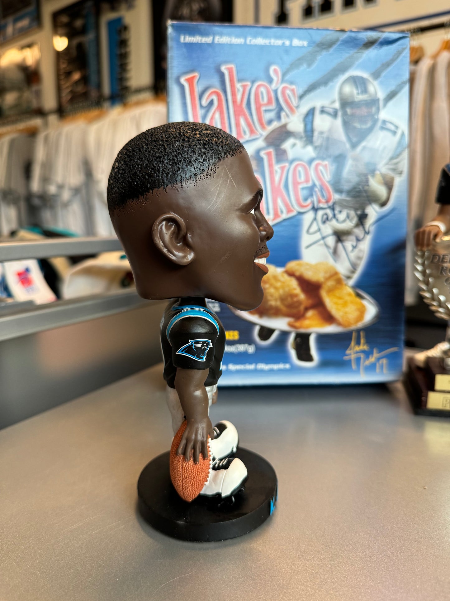 2006 Carolina Panthers Keyshawn Johnson Vintage NFL Bobblehead - Brand New In Box