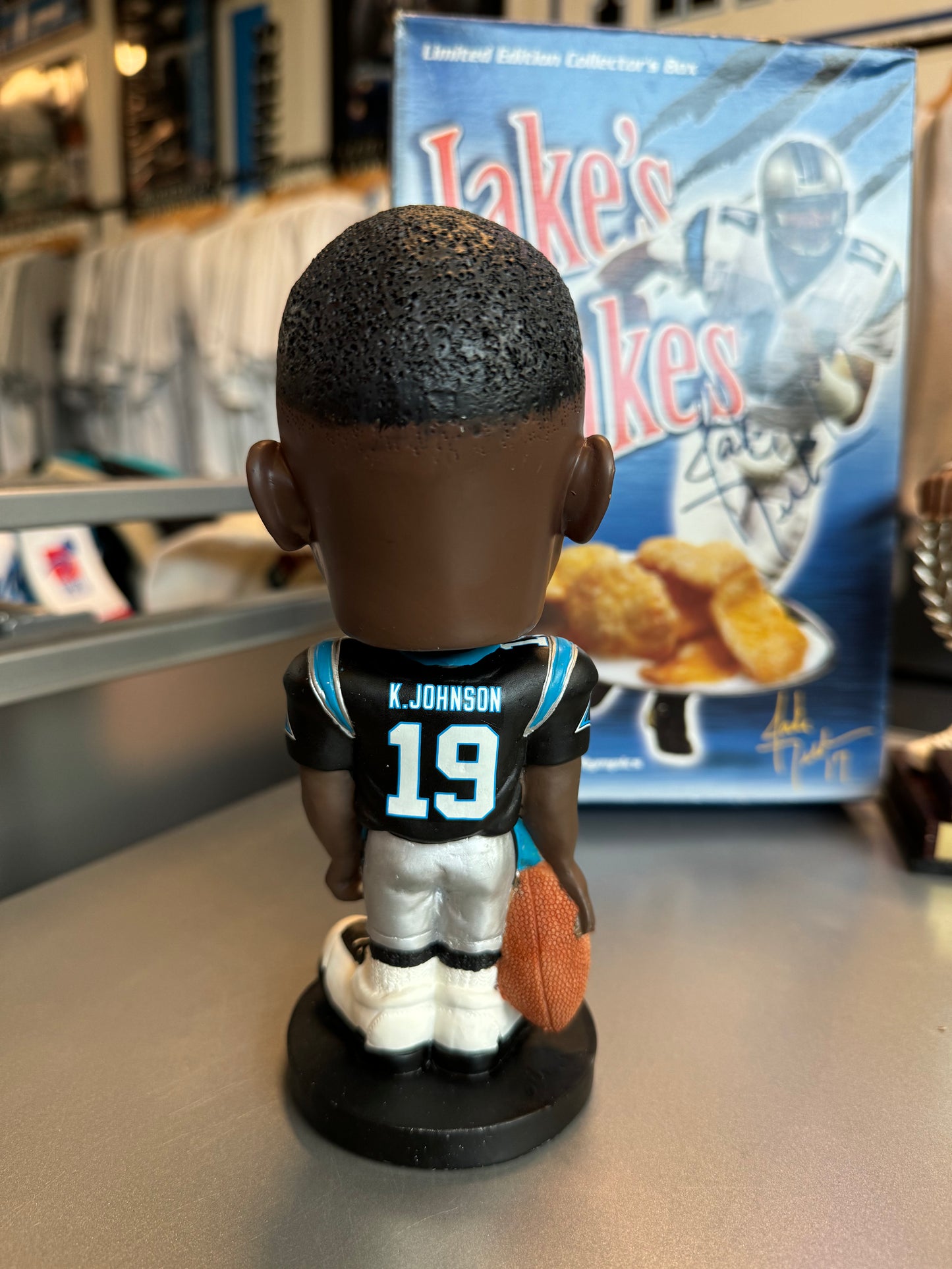 2006 Carolina Panthers Keyshawn Johnson Vintage NFL Bobblehead - Brand New In Box