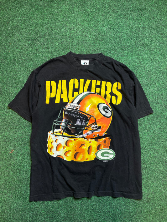 1996 Green Bay Packers Vintage Cheesehead NFL Tee (Large)