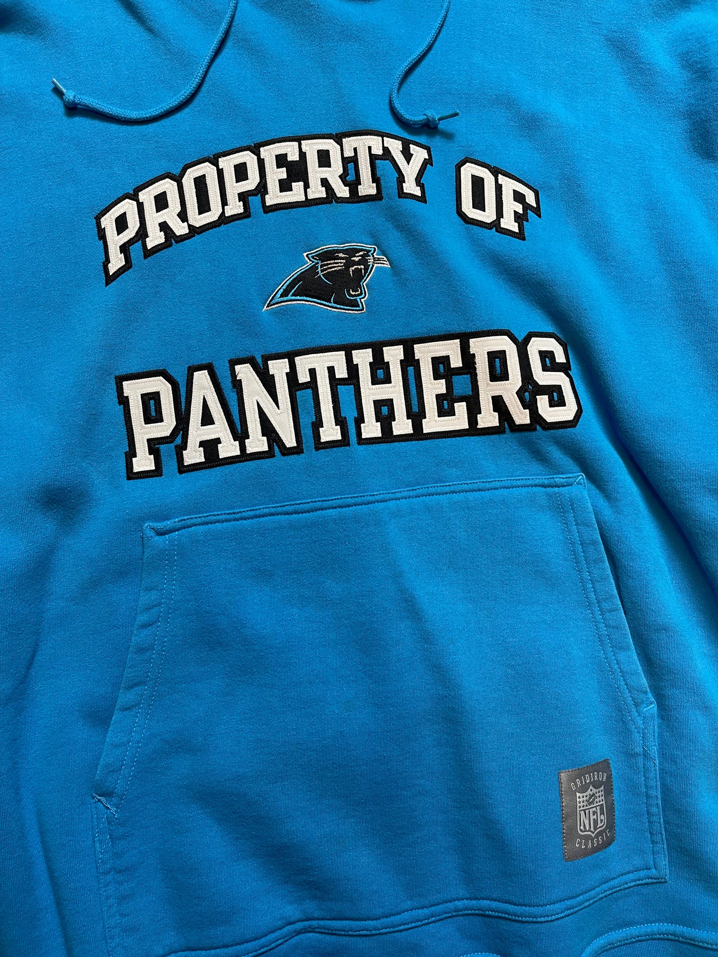 2003 Carolina Panthers Vintage Gridiron Classic Super Heavyweight Reebok NFL Hoodie (XXL)